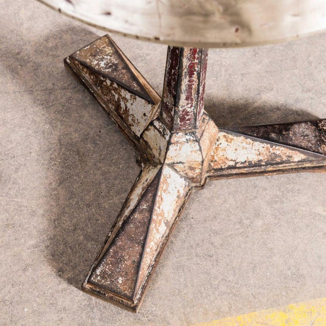 Fischel Cast Bistro Cafe Tables, 1930s, Set of 2 For Sale - Image 11 of 12