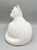 Mid-Century Modern Vintage Dutch Glossy White Ceramic Cat Sculpture — Reclining Feline — Scandinavian Modern / Cottagecore For Sale - Image 3 of 10