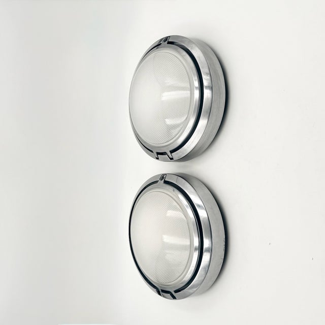 Modern Metropoli D20/27 Flush Mounts by Alberto Meda & Paolo Rizzatto for Luceplan, Italy, 1990s, Set of 2 For Sale - Image 3 of 18