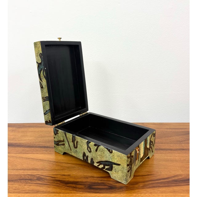 Teal Vintage Figurative Box After “Ting Shao Kuang, Huntress, 1989” For Sale - Image 8 of 9
