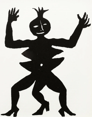 Calder Original Lithograph Dm07212 Derriere Le Miroir 1975