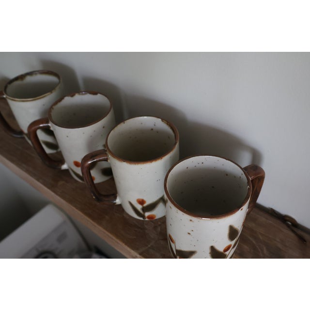 Vintage Mid 20th Century Hand Painted Japanese Otagiri Stoneware Tea Set - 11 Piece For Sale - Image 9 of 17