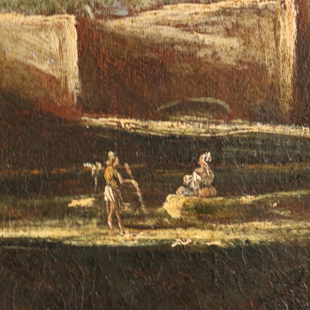 After A. Peruzzini, Landscape, Oil on Canvas, 1700, Framed For Sale - Image 6 of 11