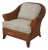 Ethan Allen Wicker Club Chair W. Cushions For Sale