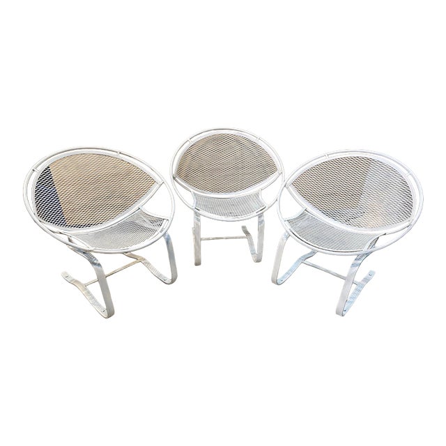 1950s Set of 3 Maurizio Tempestini Salterini Radar Springer Lounge Chairs Attributed For Sale