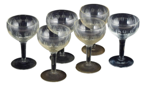Kirsten Piil Sherry Wine Glasses by Per Lütken for Holmegaard, 1950s, Set of 6