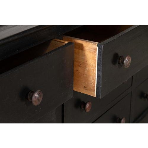 French Monumental Ebonised Bookcase, 1900s For Sale - Image 9 of 12