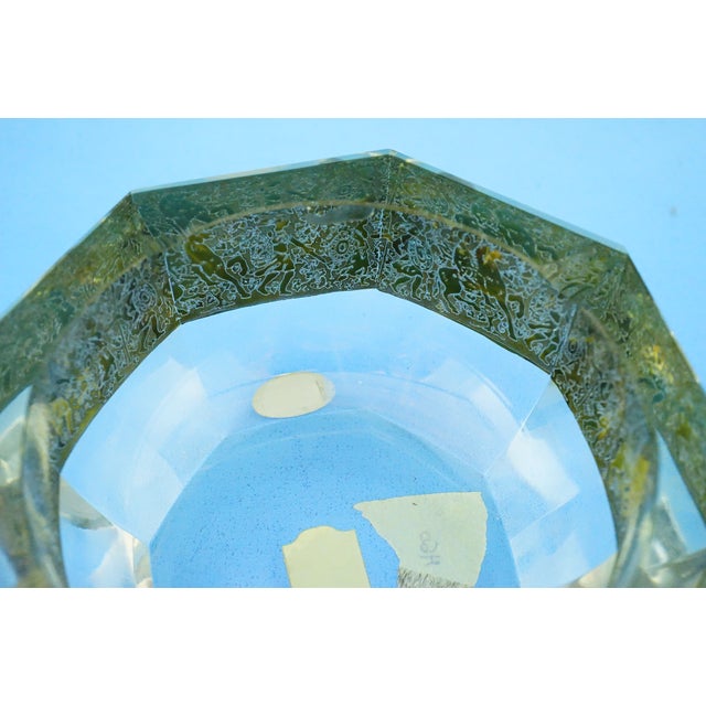 Vintage Crystal and Gold Centerpiece Vase by Ludwig Moser, 1940s For Sale - Image 10 of 18