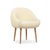 Niemeyer Dining Chair in Oak and White Bouclé from Insidherland For Sale - Image 6 of 6