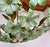 1970s Vintage Murano Style Hand-Painted Green Glass Floral Flush Mount Chandelier⁠ For Sale - Image 4 of 18