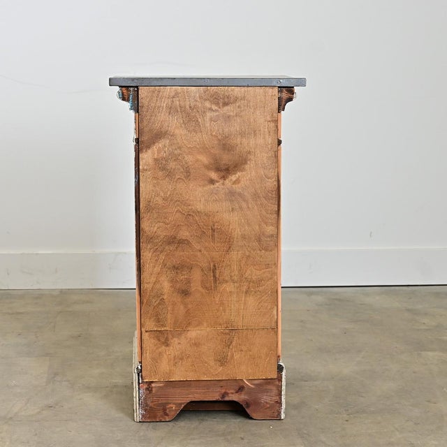 Late 19th Century French 19th Century Faux Marble Painted Pedestal For Sale - Image 5 of 7