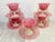 1920s Antique Steuben Carder Pink Rosaline Glass Goblets With Matching Plates - Set of 10 For Sale - Image 10 of 12
