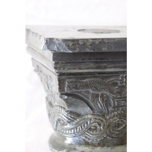 Green Large Twisted Column, 1950s For Sale - Image 8 of 14