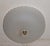 Vintage Ceiling Lamp with Frosted, Segmented Glass Shade on a Brass Mount, 1990s For Sale - Image 4 of 7