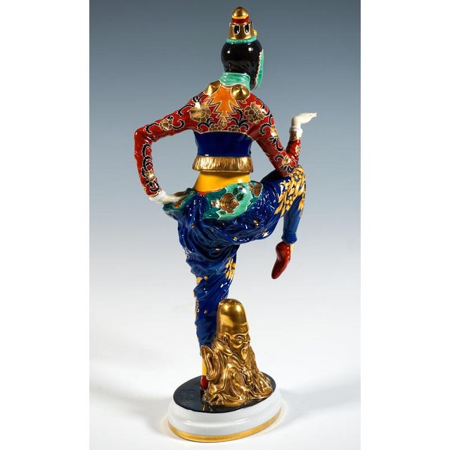 Ceramic Art Deco Porcelain Figure by C. Holzer-Defanti for Rosenthal, Germany, 1920s For Sale - Image 7 of 11