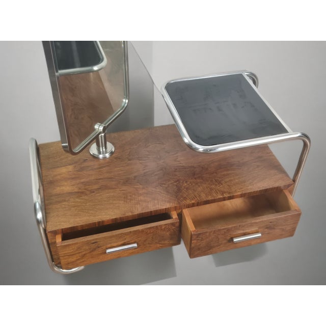 Slezak Dressing Table in Walnut by Robert Slezak for Slezak Factories, 1930s For Sale - Image 6 of 15