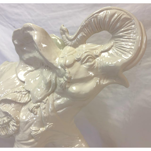 Vintage Lucky Elephant Ceramic Figure 'Made in Italy' For Sale - Image 15 of 16