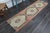 1970s 1970s Vintage Handmade Wool Cotton Orange Runner Rug For Sale - Image 5 of 10