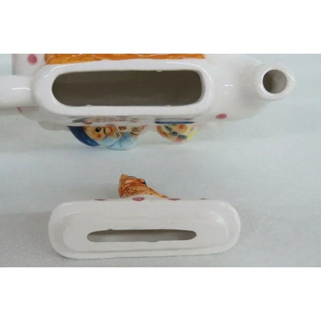 Tea Nee Sitting Pretty Teddy Bear Collection Vintage Teapot For Sale - Image 9 of 11