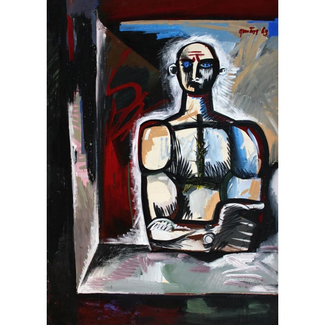 Gunars Klava, Ideologist, 1968, Gouache on Paper For Sale - Image 11 of 12