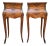 French Classic Louis Vx Style Marquetry Nightstands with Three Drawers, 1920s, A Pair For Sale