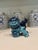 Chinoiserie Vintage Turquoise Blue Ceramic Foo Dog Guardian Lion Figurine For Sale - Image 3 of 8
