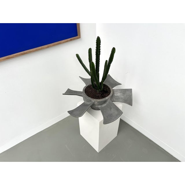 Helical Vase in Cast Aluminum, 1950s For Sale - Image 13 of 14