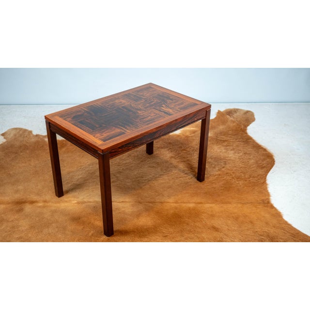 Vintage Scandinavian Heggen Rosewood Side Table For Sale - Image 10 of 16