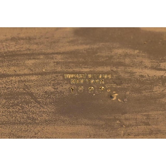 Bronze Tiffany Studios New York Bronze Louis XVI Pen Tray For Sale - Image 8 of 10