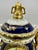 Late 20th Century French Sèvres Style Cobalt Blue & Gilt Porcelain Lidded Decorative Urn For Sale In Greensboro - Image 6 of 11