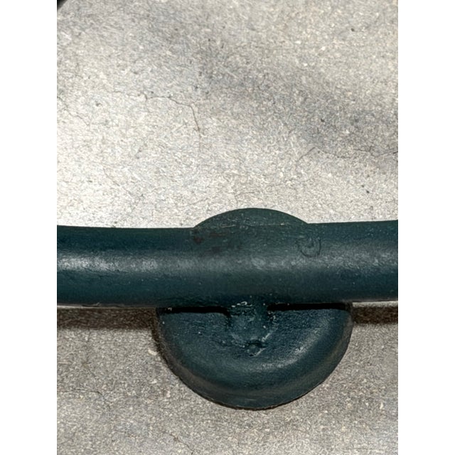 Metal Looped Metal Midcentury Garden Loveseat Bench Settee After Frances Elkins (Per Item, 2 Avail) For Sale - Image 7 of 13