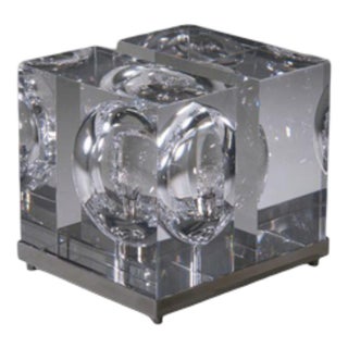 Sculptural Due Cubi Table Lamp, Italy, 1970s For Sale