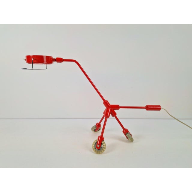 Red Red Dog Kila Table Lamp on Wheels by Harry Allen for Ikea, 2000s For Sale - Image 8 of 8