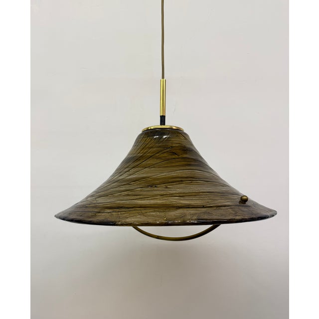 Mid-Century Acrylic Glass Hanging Lamp, 1970s For Sale - Image 14 of 18