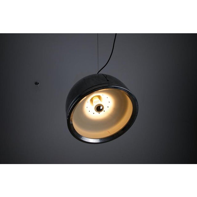 Chrome Pendant Lamp in the Style of Artemide, Italy, 1970s For Sale - Image 9 of 13