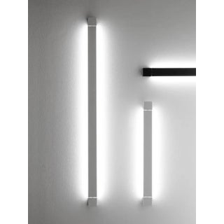 Fabbian Pivot 63” Architectural White Led Wall Lights - a Pair For Sale