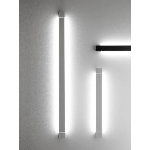 Fabbian Pivot 63” Architectural White Led Wall Lights - a Pair For Sale
