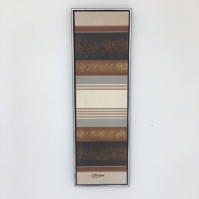 1970s Letterman Abstract Triptych Paintings Set of 3 Chairish