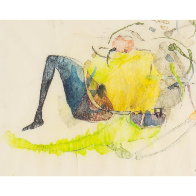 Paper Abstract Mixed Media Painting by Walter Sorge For Sale - Image 7 of 14