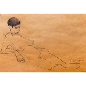 French Nude Contemporary Drawing