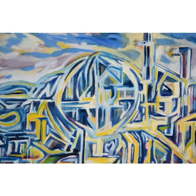 Contemporary "Visions of the Metropolis #4" - Original Surrealist Oil by Travis Flack For Sale - Image 3 of 7