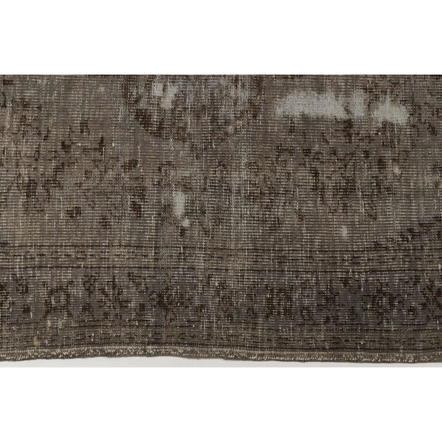 1950s Grey Vintage Anatolian Wool Carpet For Sale - Image 5 of 10
