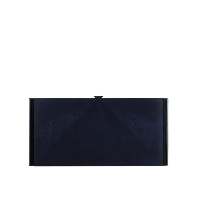 Contemporary Currey & Company Kallista Blue Writing Desk For Sale - Image 3 of 6