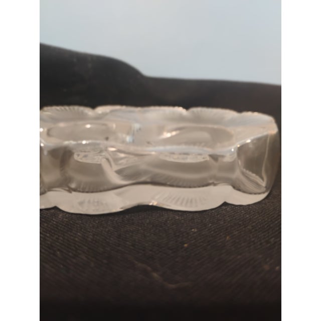 Transparent Lalique Attributed Duex Fluers Perfume Bottle For Sale - Image 8 of 8