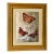 1960s Monarch Butterflies on Silver Chromolithograph Framed For Sale
