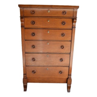 Antique Oak Empire Chiffonier For Sale