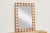 Wood Natural Teak Mother of Pearl Blossom Mirror For Sale - Image 7 of 12