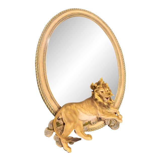 1990s Fabulous Lion Mirror For Sale
