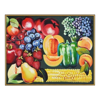 1980s Harvest Diptych, Lowell Nesbitt For Sale