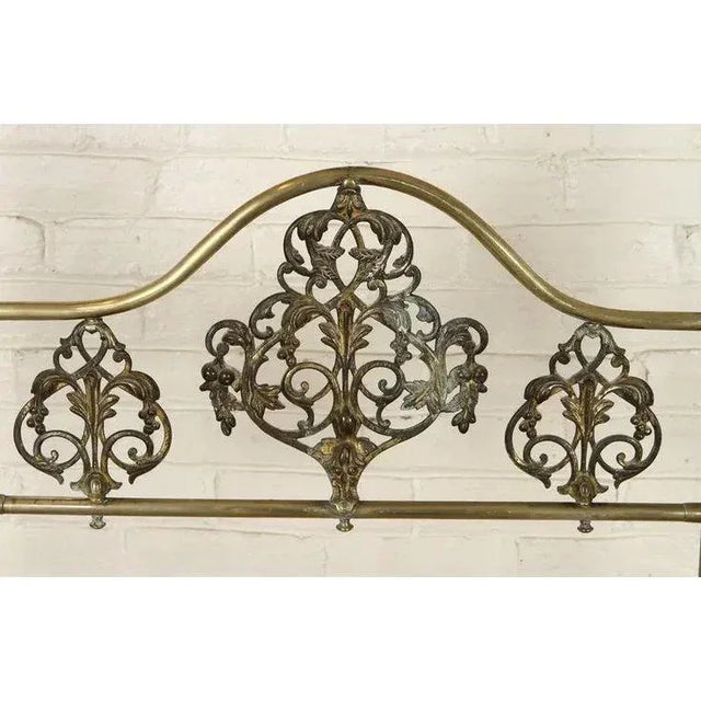 This lovely 19th century twin bed is fit for a king! It's unusual, swooping canopy ends with a crown on top. Charming and...